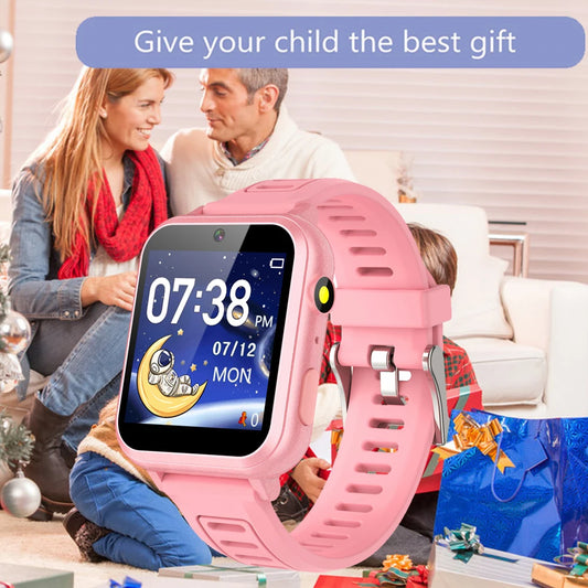 Children's Wristwatch 24 Games Kids Smart Watch Music Play Pedometer Tracker Time Display Video Audio Record Torch Smartwatch