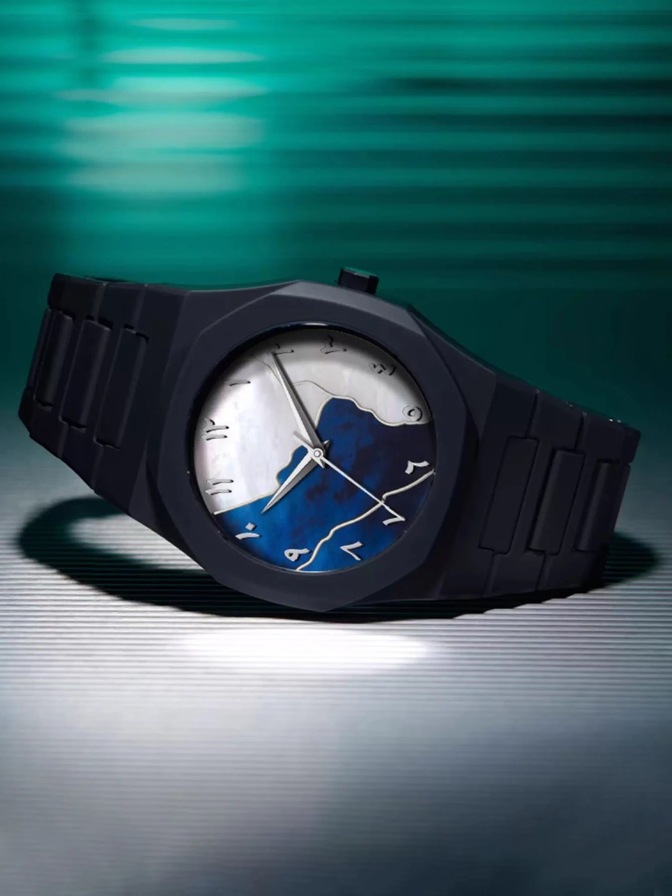 LUCKYFOXNew high-end watches men's trend graffiti art quartz watches