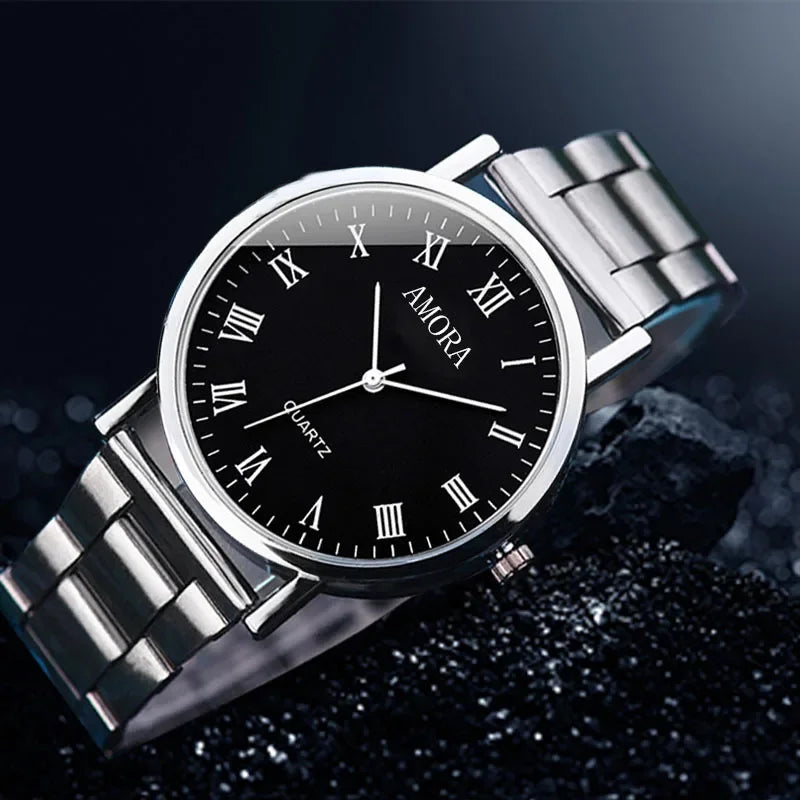 Men Watches Business Wrist Watch Luxury Leather Strap Analog Watches Quartz Wristwatches Clock Men Women Casual Simple Watch