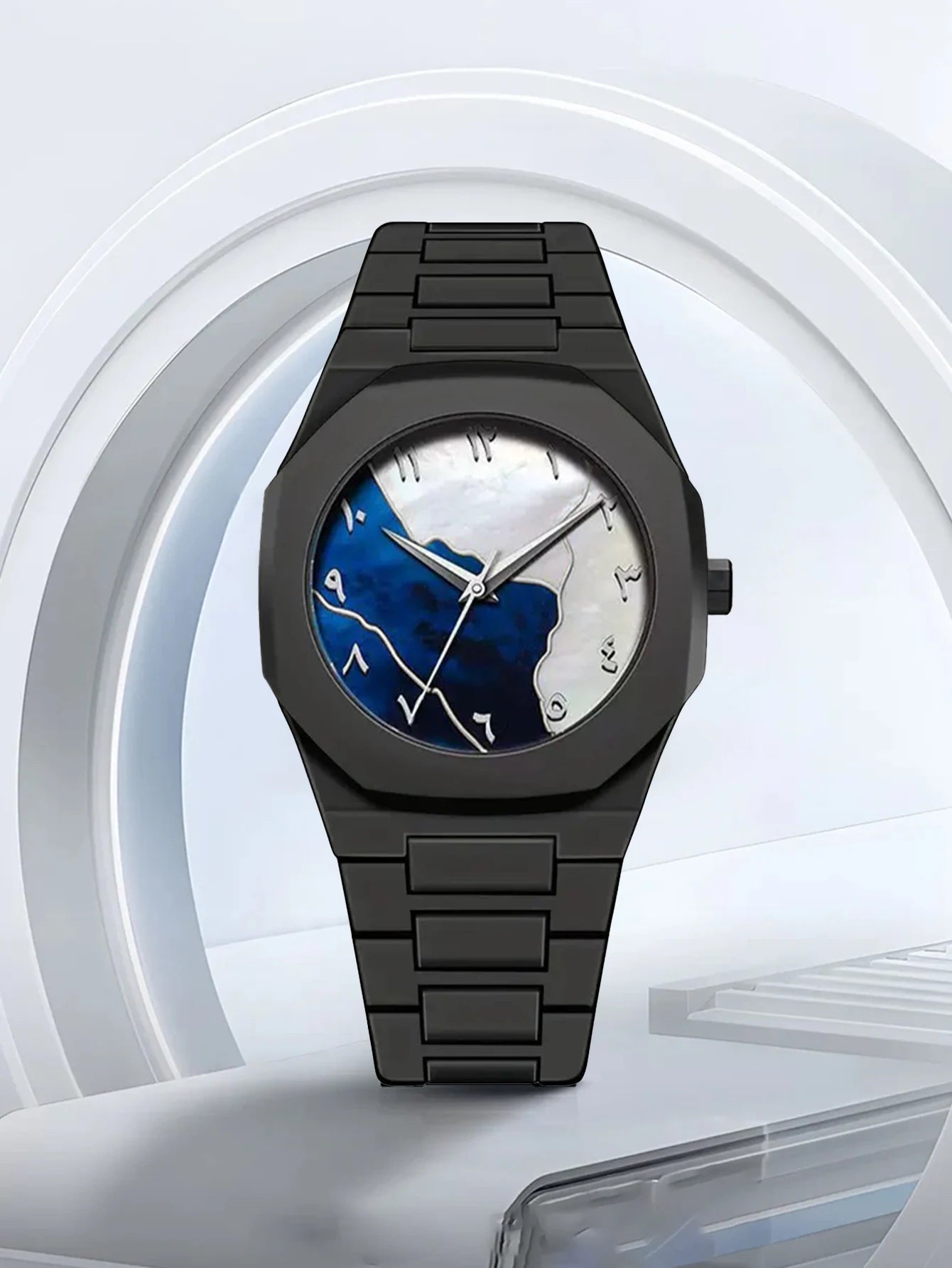 LUCKYFOXNew high-end watches men's trend graffiti art quartz watches